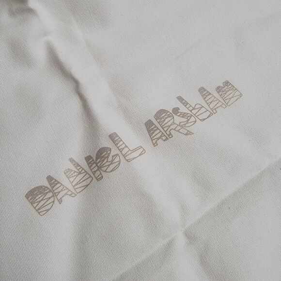 Adidas Originals X Daniel Arsham Fine Fabric Dustbag White Grey Trefoil New - Picture 4 of 5